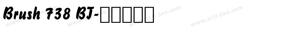 Brush 738 BT字体转换